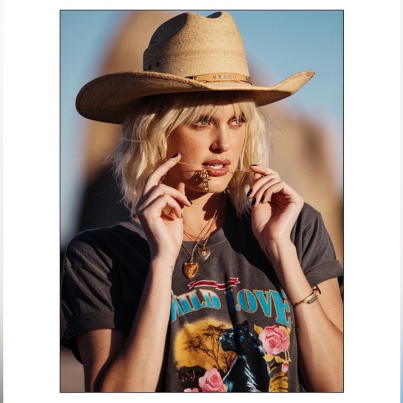 Spell & the Gypsy Wild Love Tee in Charcoal Sz Medium
